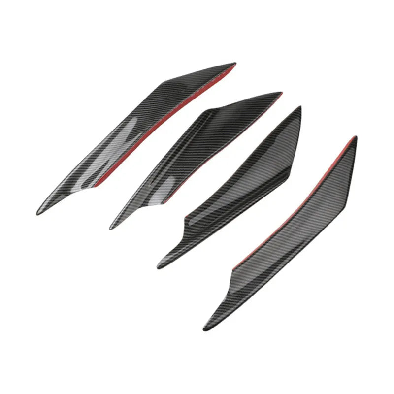 Carbon fibre pattern bumper blade air knife kit for automotive installation