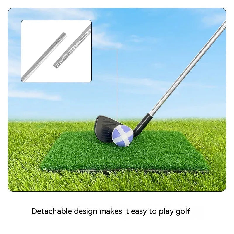 Metal golf club for adult or children's outdoor recreation and practice