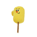 Corn cob shaped cat toy made from natural polio wood with catnip infusion for dental cleaning