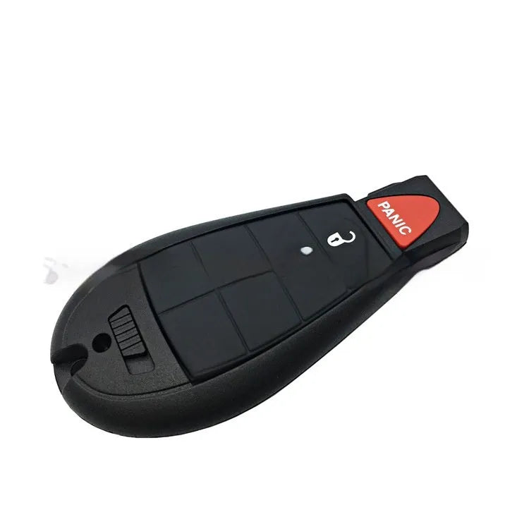 Replacement plastic key shell for Dodge and Chrysler car smart keys, showing dimensions 85x42x15mm.
