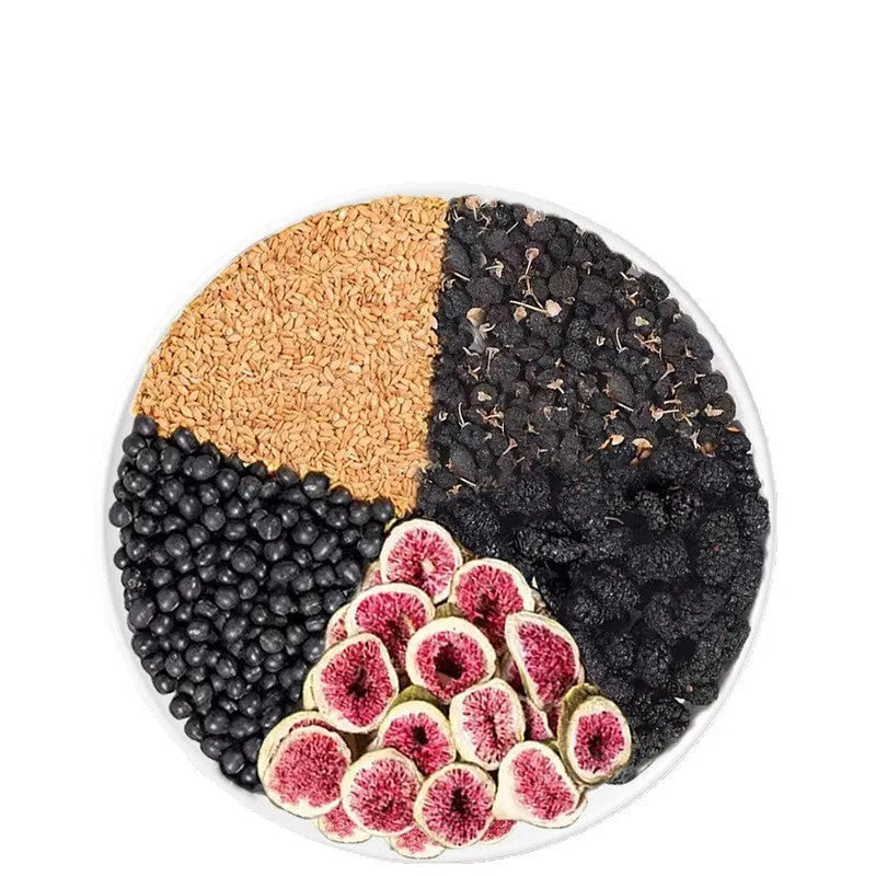 Black Wolfberry Tea mulberry and lycium barbarum herbal blend in tea bags with cup accessory