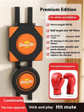 Hanging boxing sandbag wall target set with PU construction in round and square designs