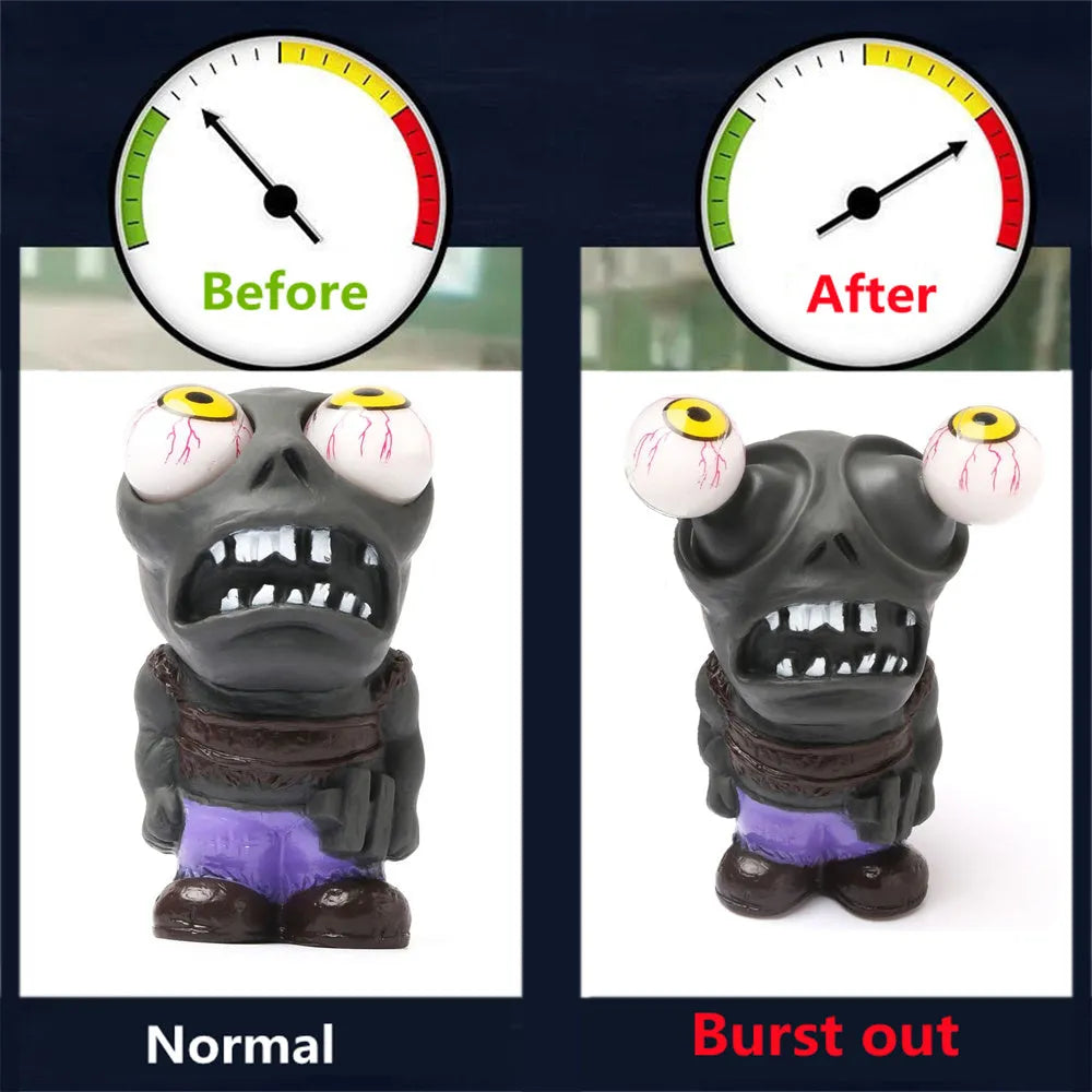 Turbo car blow-off valve accessory kit with explosive eye zombie doll and pressure regulating valve components.
