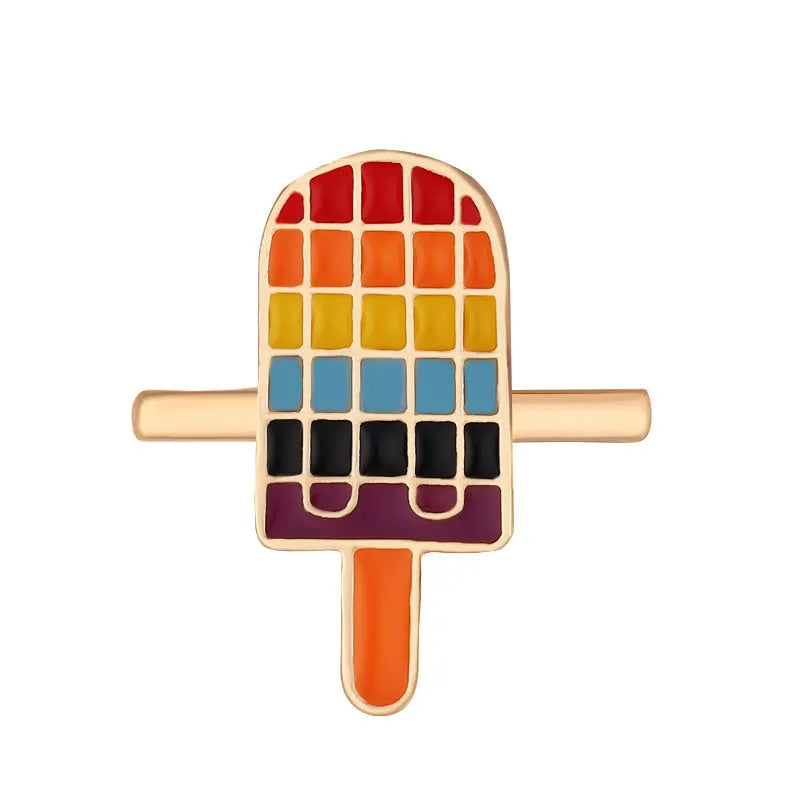 Cartoon rainbow love metal wall clock band for Apple Watch in simple style, colour BK446