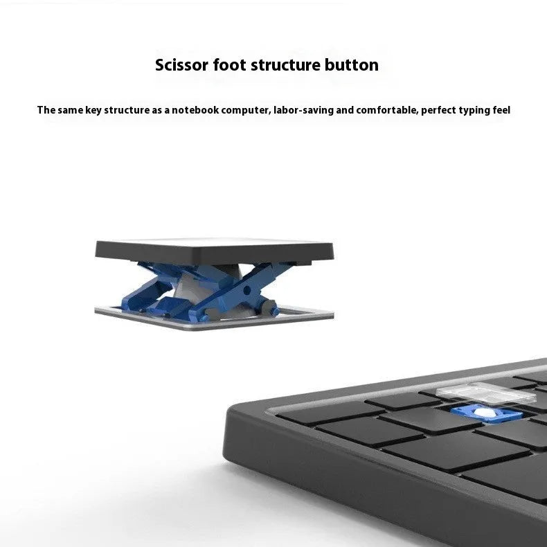 Wireless Bluetooth keyboard with touch pad in leather sheath stand for iPad and mobile phones