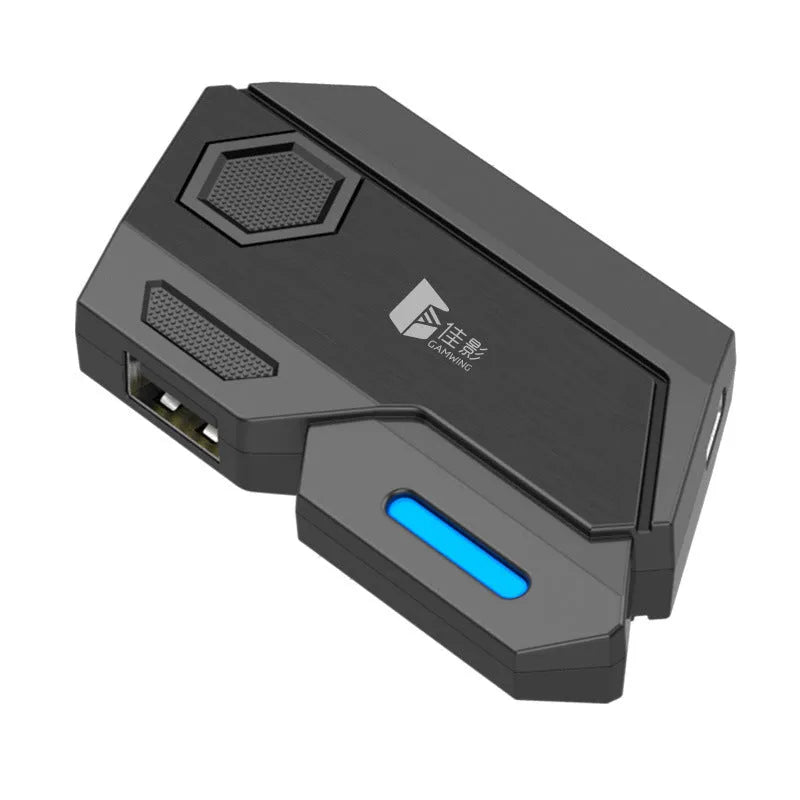 Keyboard mouse converter for mobile gaming with USB interface in official configuration suit colour