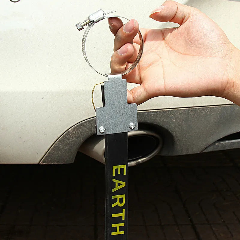 Black car electrostatic belt grounding chain with 370mm length for vehicle static discharge