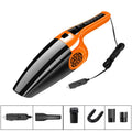 High power hypa car vacuum cleaner in black with cigarette lighter power cord and compact design