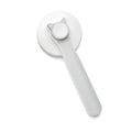Blue self-cleaning slicker brush for dogs and cats with a non-slip rubber handle.