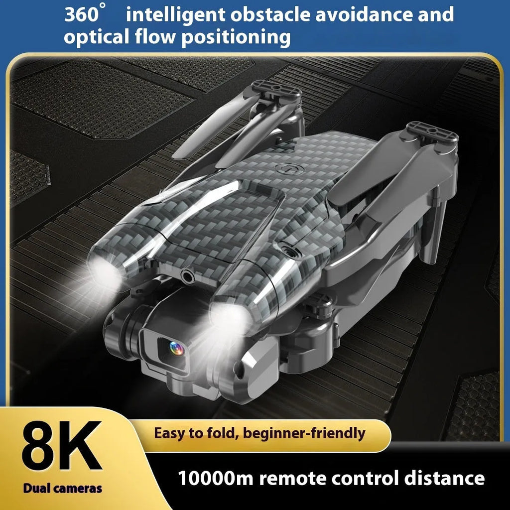 S138 folding UAV drone with carbon fibre construction and dual cameras for aerial photography