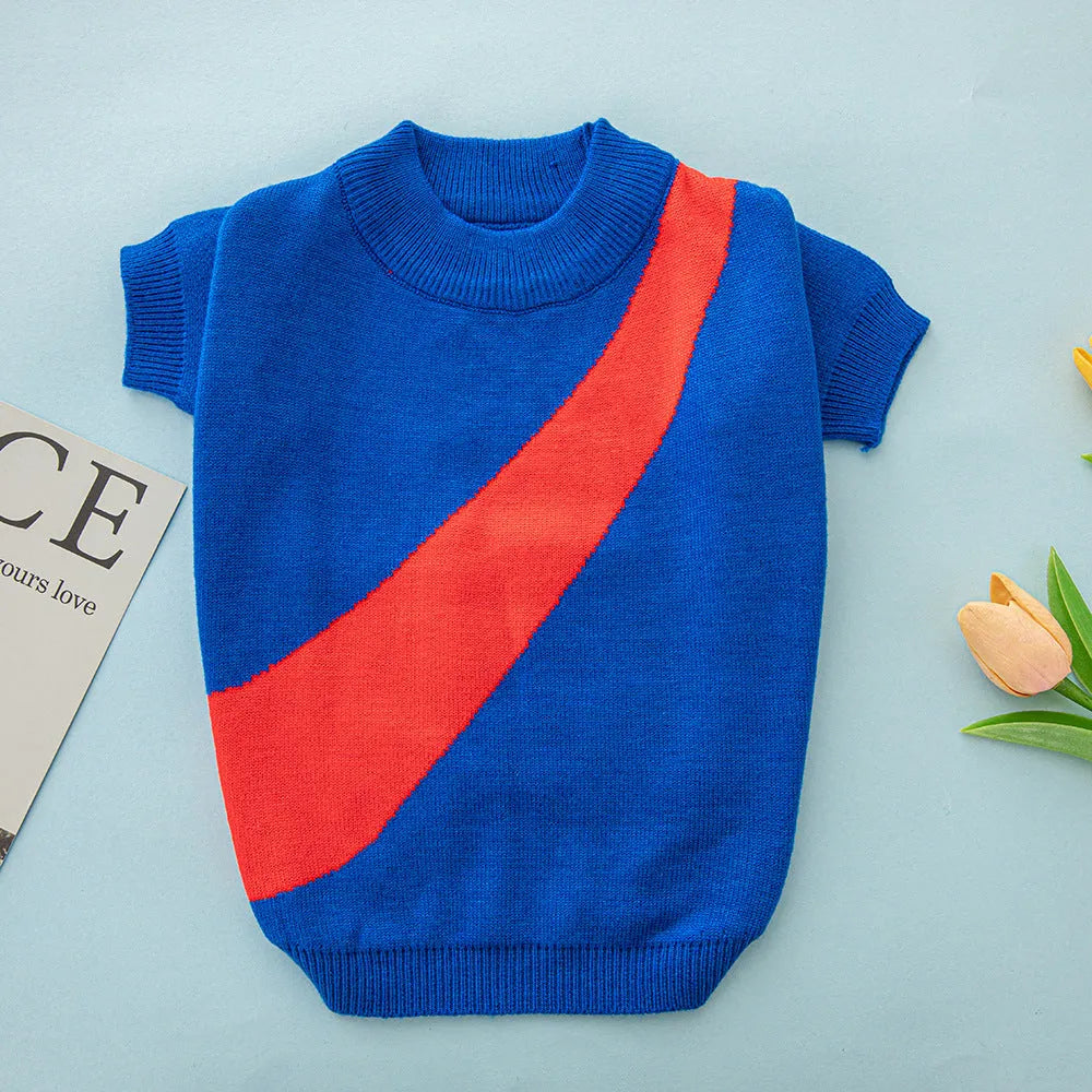 Casual wool dog sweater for Corgi or Poodle in multiple colours