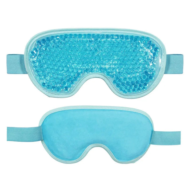 White portable heated eye mask with USB charging cable and atomising cleaning functions