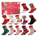 Miniature resin Christmas stocking figure from a blind box decoration set