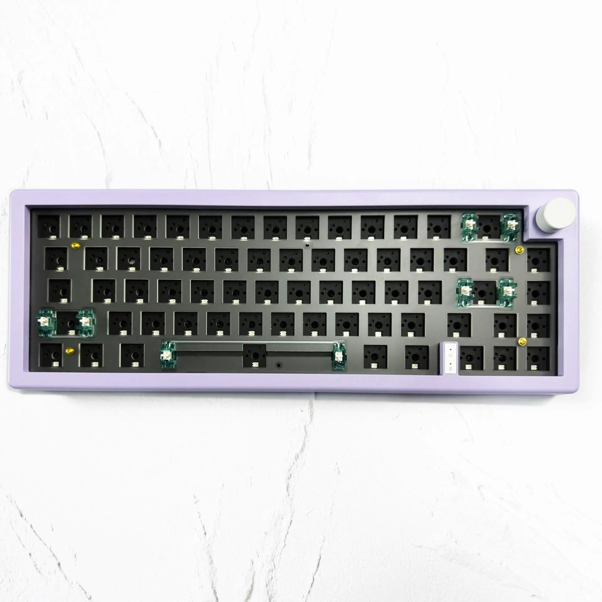 DIY mechanical keyboard kit with RGB backlighting, hot-swappable switches, and multiple colour options
