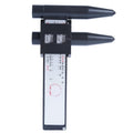 Electronic digital caliper hole distance measuring tool with plastic construction and digital display