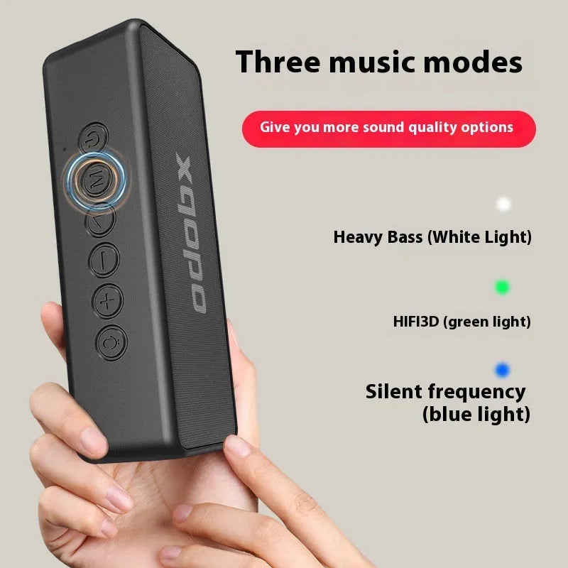 Portable Bluetooth speaker black 30W subwoofer 215x55x68mm outdoor waterproof