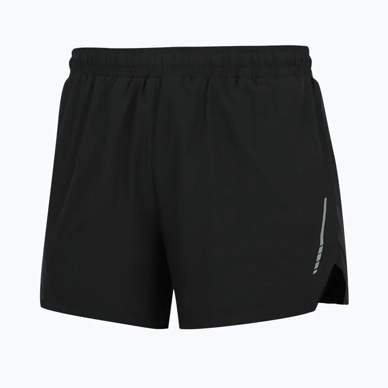 Men's straight-cut quick-drying running shorts in polyester available in four colours