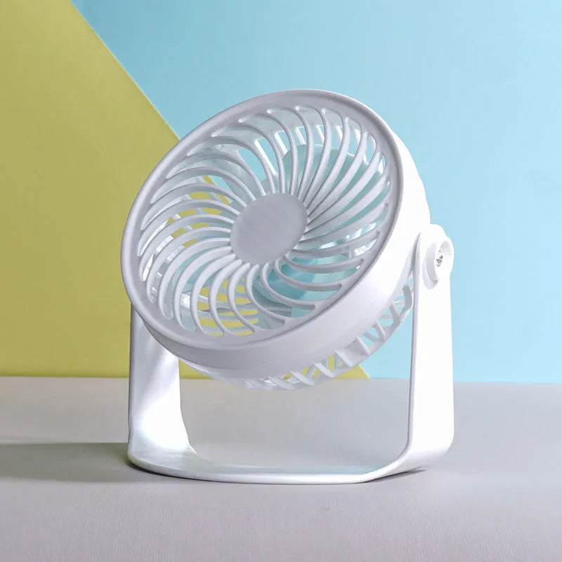 USB-powered quiet desktop fan with brushless motor in clip and floor style options