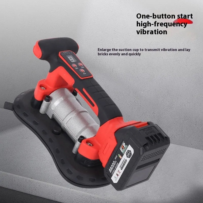 21V battery-powered tile laying machine with automatic pasting for tiles up to 200 cm