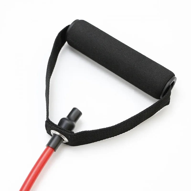 Colour-coded TPE chest expander with resistance ropes for adjustable fitness training