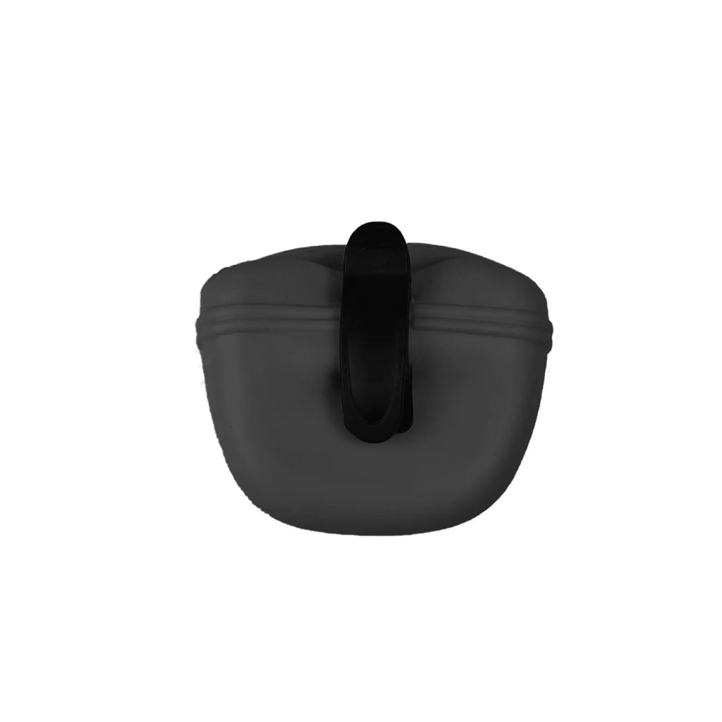 Silicone dog treat waist bag with belt clip in multiple colour options