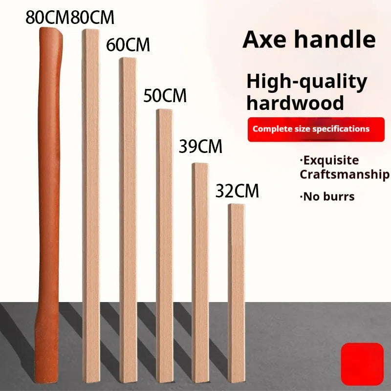 Locust wood axe handle replacement in various lengths for log axes, hoof hoes, and log sickles