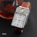 USB electronic cigarette lighter metal men's watch lighter F777 Black with wind resistance