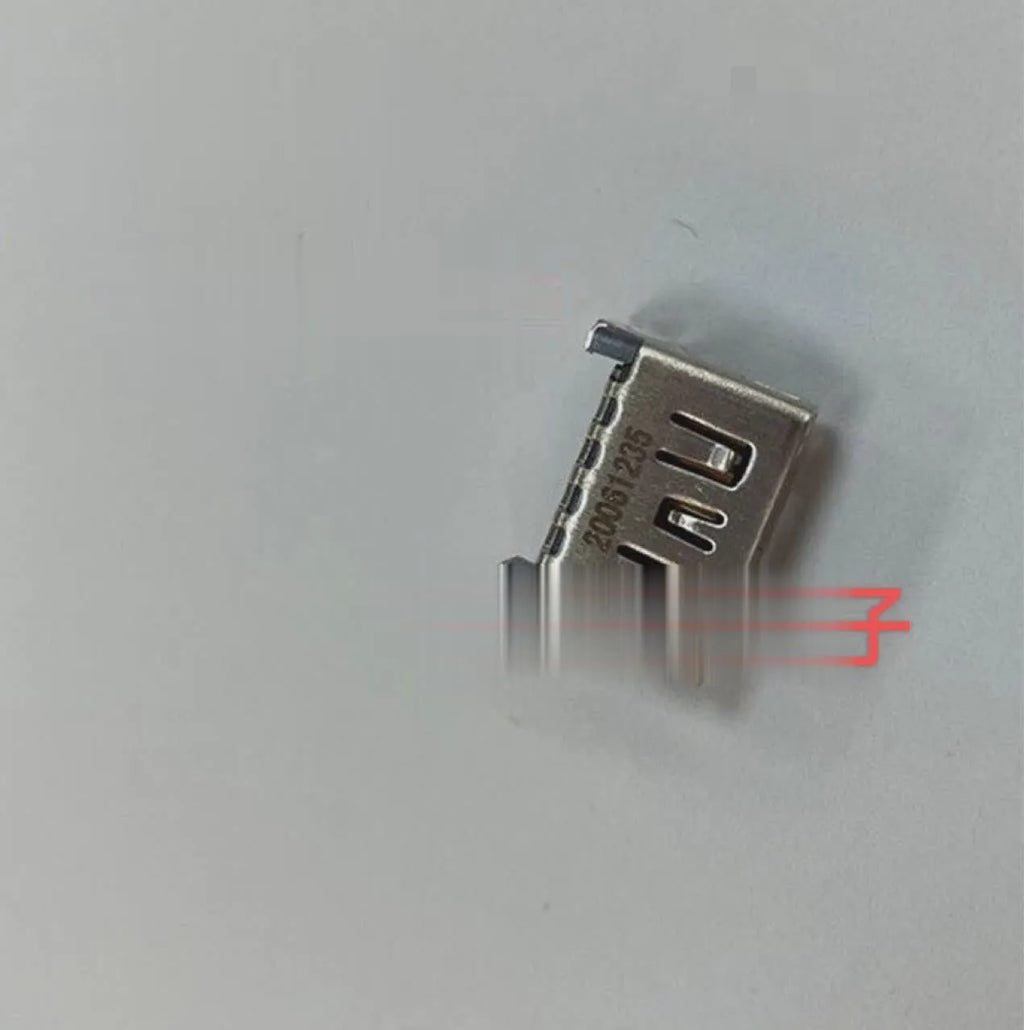 Silver HDMI interface host socket connector for gaming console and computer repair