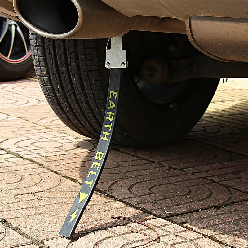 Black car electrostatic belt grounding chain with 370mm length for vehicle static discharge