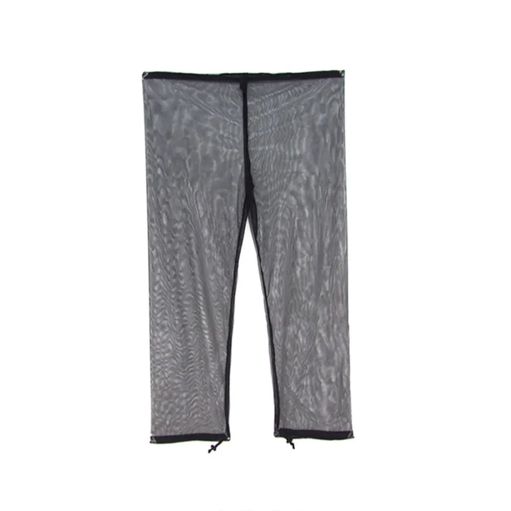 Anti mosquito suit with hood and pants in breathable mesh fabric for outdoor camping and hiking
