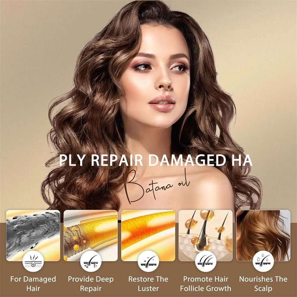 Botanic batana oil hair growth set with shampoo in 120g bottles, Set1 colour option