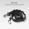 130cm outdoor hanging rope clothesline storage belt in black or khaki colour for camping and travel