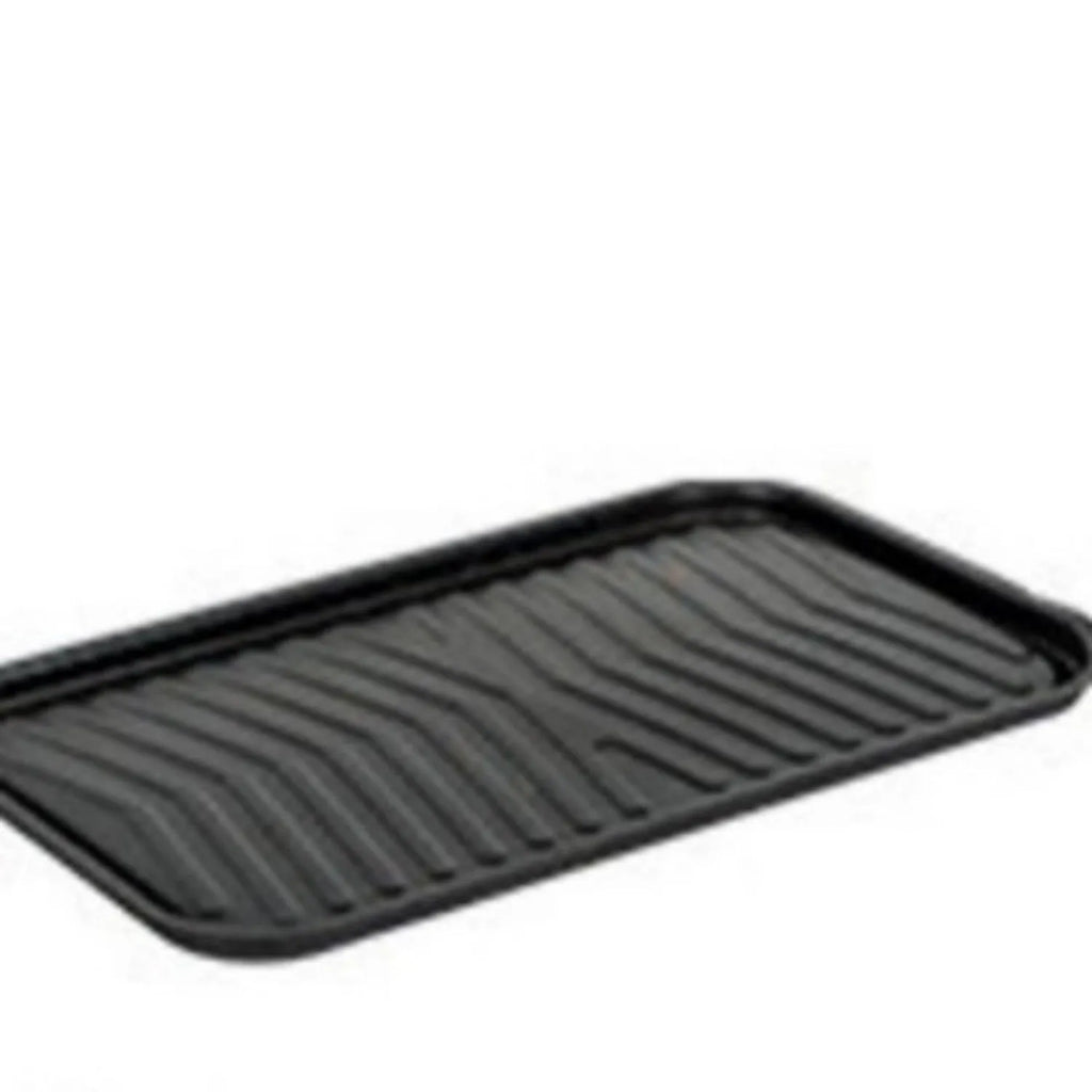 White round chimney oven style portable charcoal grill with detachable components for frying and baking