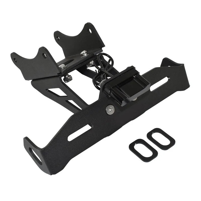 Black aluminium alloy license plate bracket for Honda motorcycle rear mounting