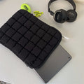 Cloud cotton nylon laptop bag in black or white colour with large capacity compartment