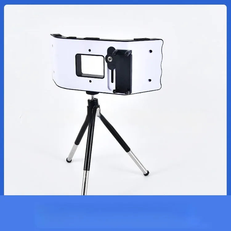 Dental oral photography fill-in light bracket in black and white with compact packaging