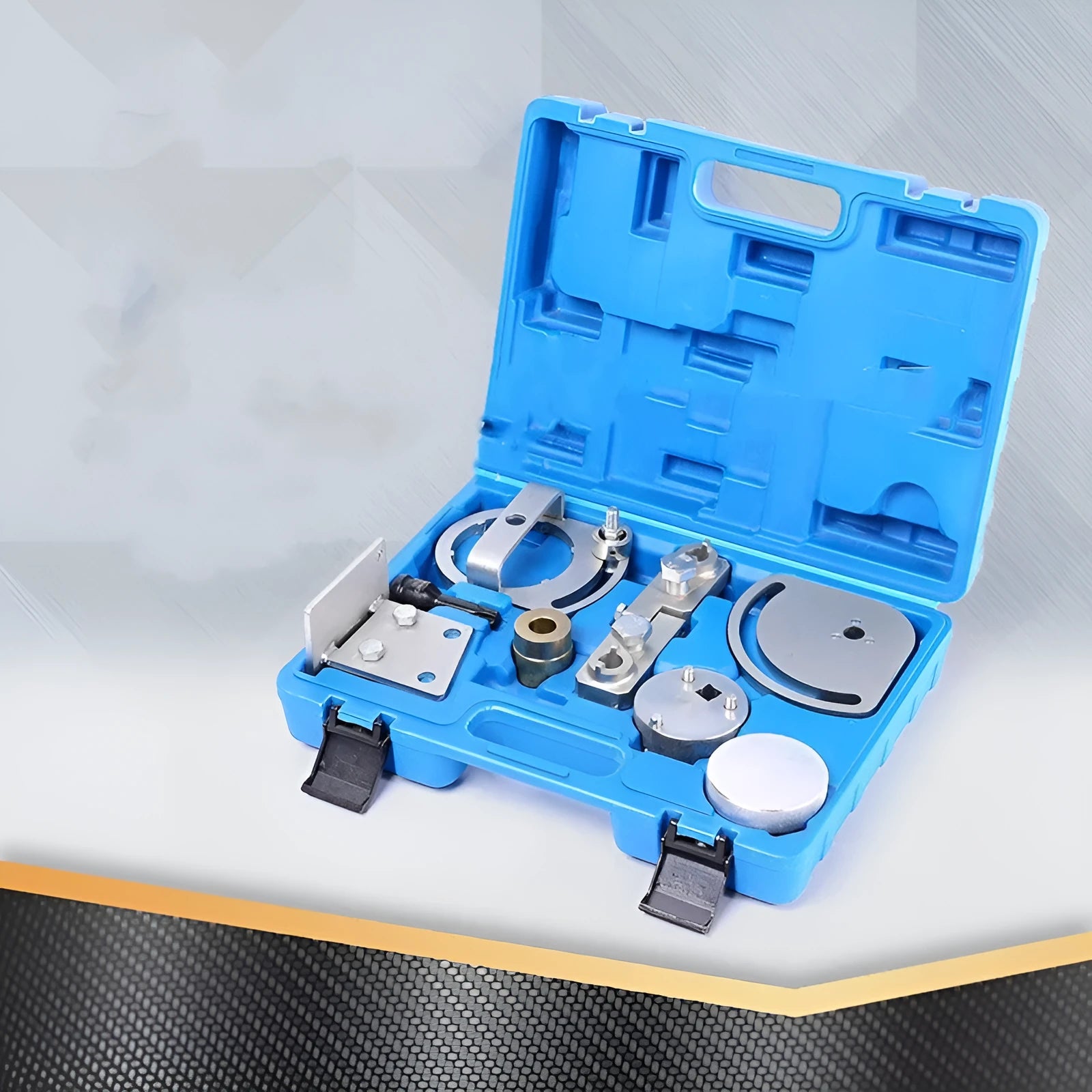Volvo Land Rover engine timing tool kit with 8 carbon steel pieces for camshaft and crankshaft alignment
