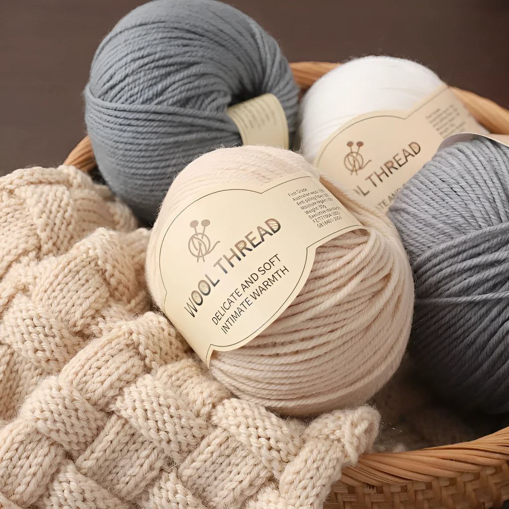 Hand knitting wool thread for baby garments in multiple colour options