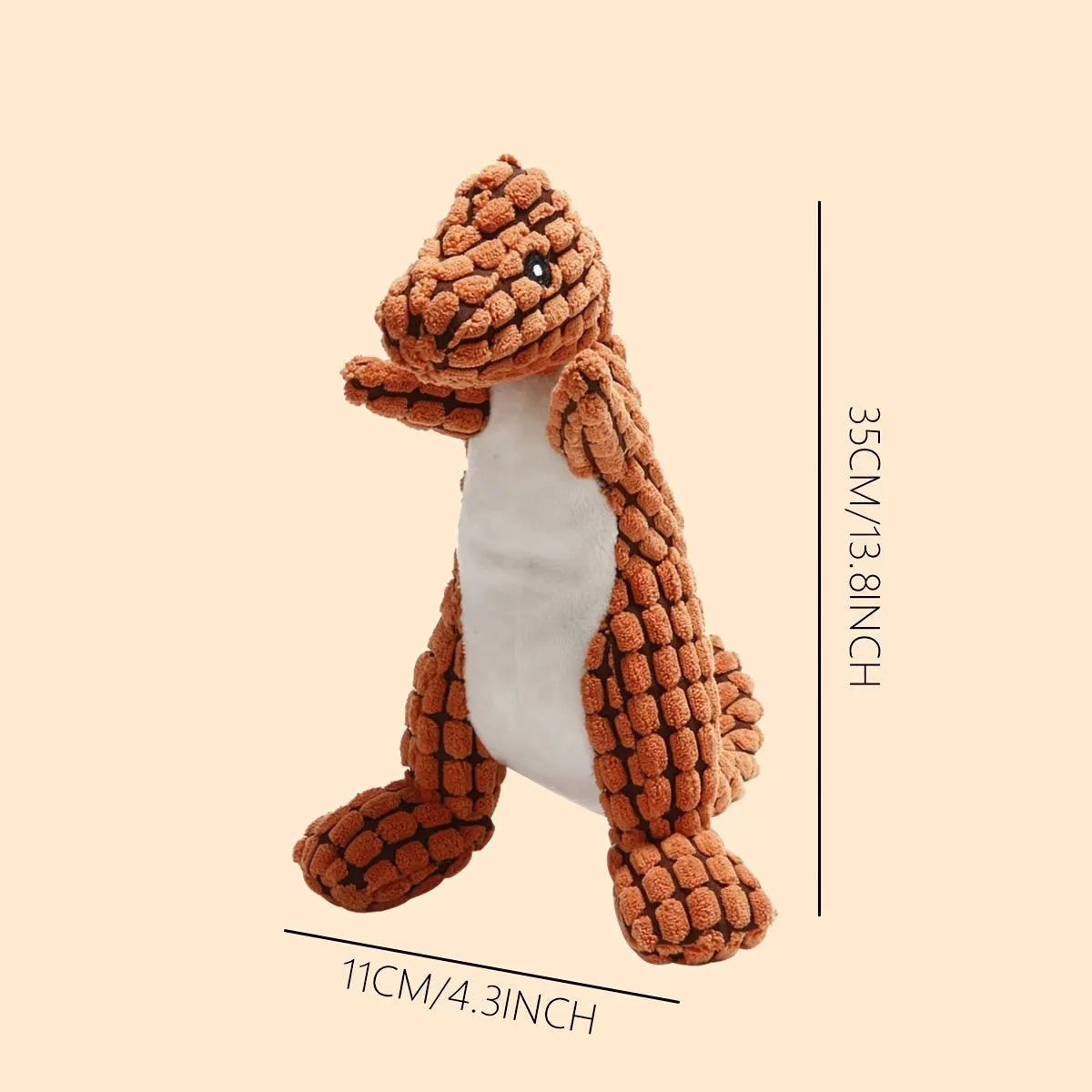 Grey, green, or orange durable squeaking chew toy for dogs resistant to bites.