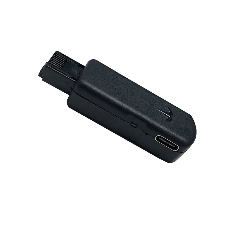 Black JB Tool USB adapter for PlayStation systems with Ethernet port and version switching capability