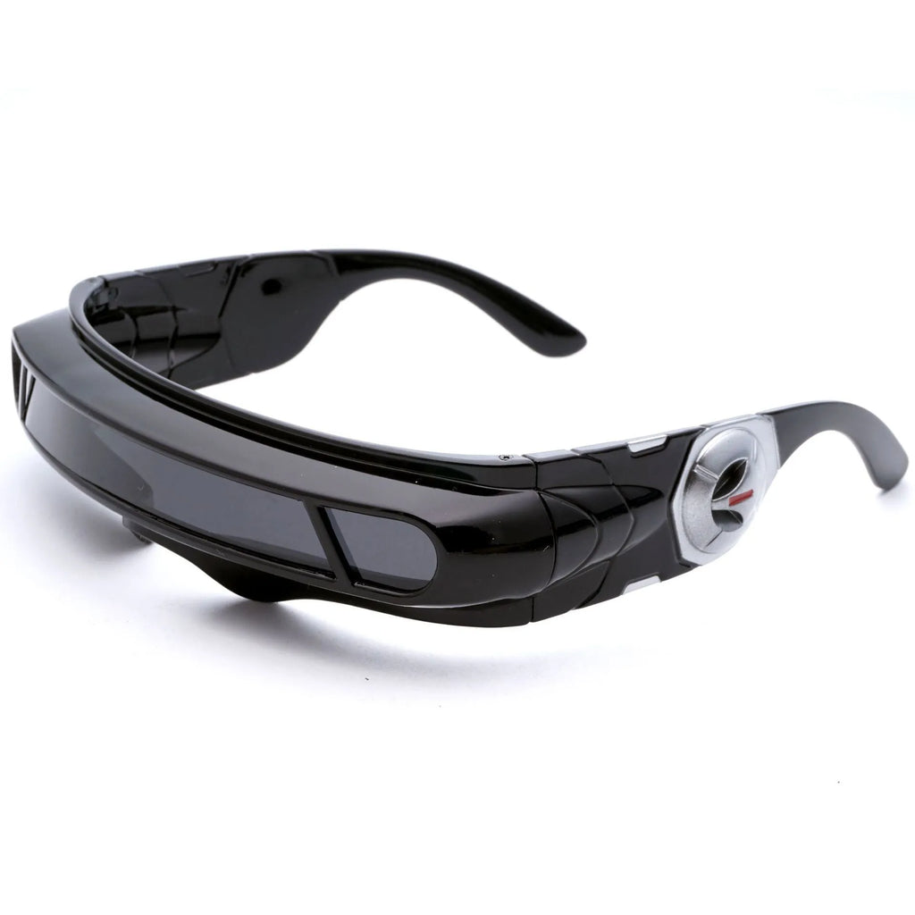 Sports sunglasses with full rim PC frame and polarised lenses in black frame colour options