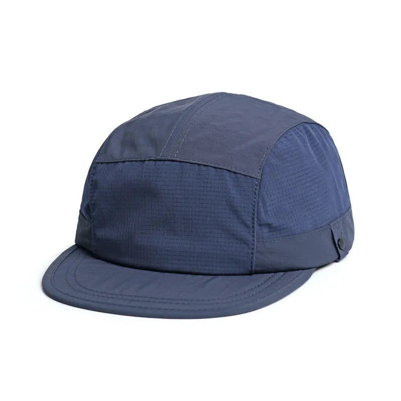 A dome crown sun hat in size M, made from breathable polyester fabric, shown in army green colour.