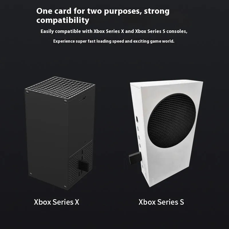 Aluminium alloy Xbox Series X/S hard disk switching box with CFexpress to M.2 SSD interface.
