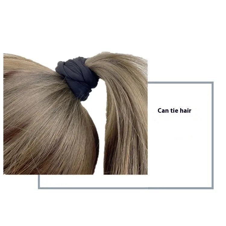 Black wrist bag armband sleeve for mobile phone, shown on an arm, dimensions 10cm by 10.5cm.