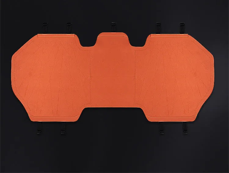 Tailored leather ultra thin car seat cover in fur material on a car seat