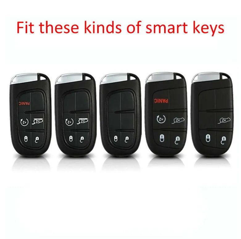Silicone protection case for Dodge Chrysler Fiat car remote keys with large buckle