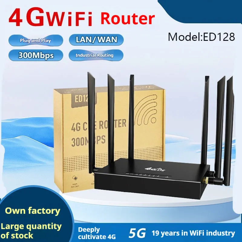 Industrial iron box removable 4G/3G router with multiple power configuration options