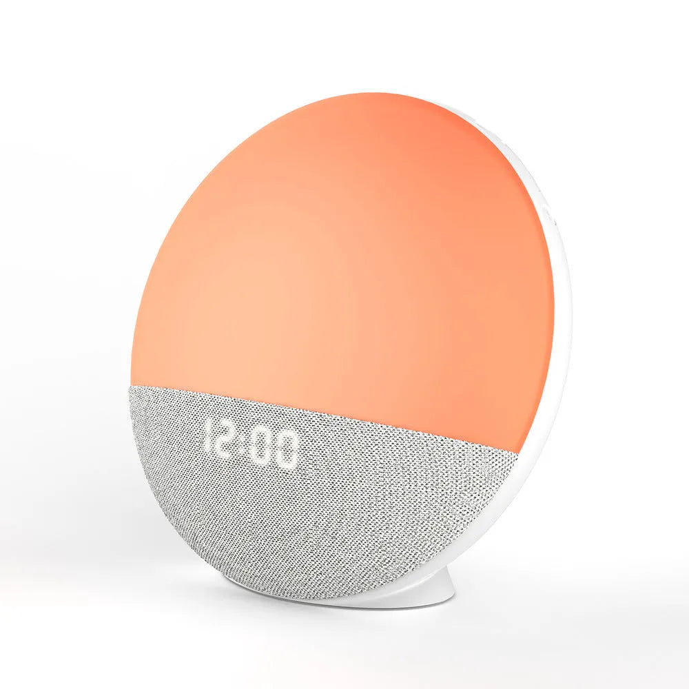 White noise Bluetooth audio RGB colorful luminous speaker in white with USB power for home
