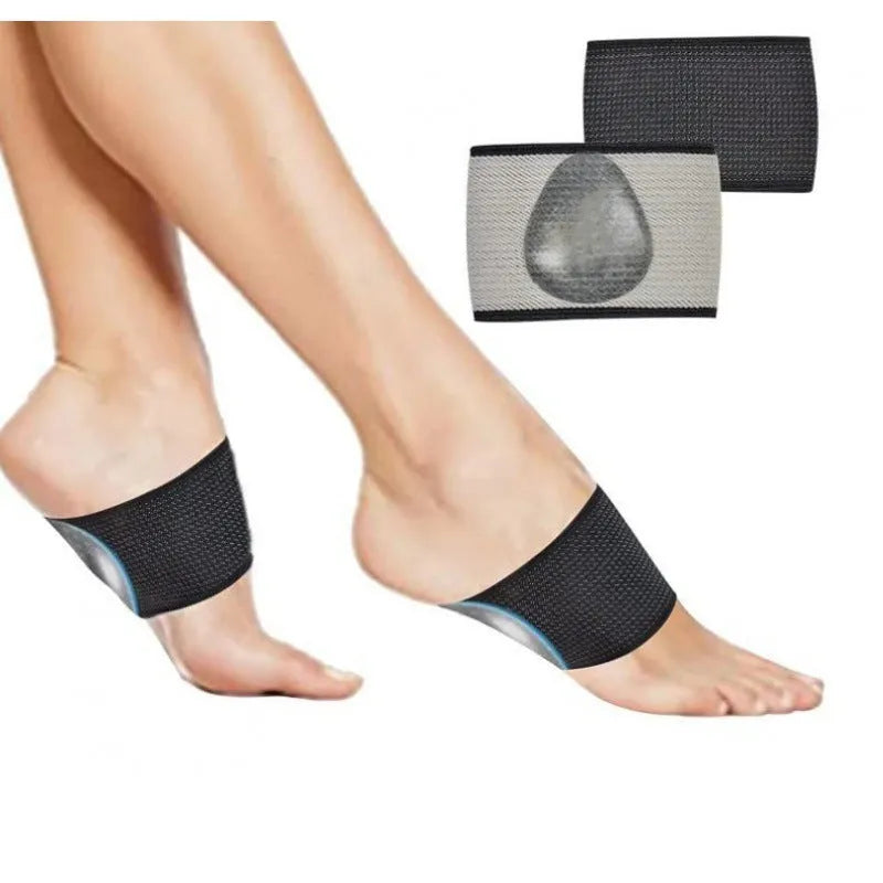 PU elastic arch support foot bandage for flat feet in ordinary and heart pad styles