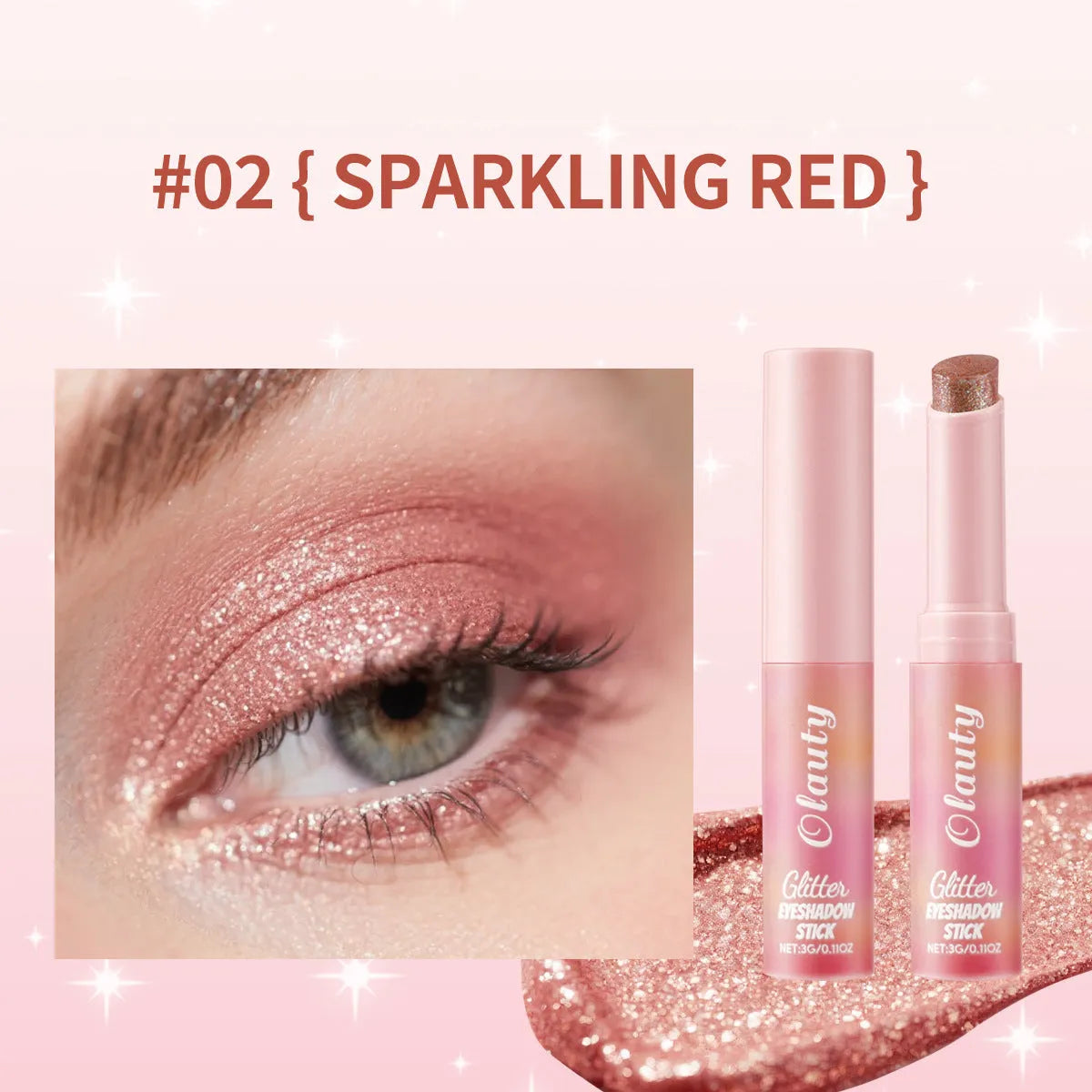 Repair Highlight Jelly Eye Shadow Stick 3g in six colour options for brightening skin
